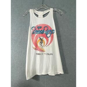 The Beach Boys 1983 Tour  Women's Tulip Tank Top Size Medium